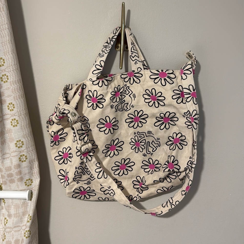 Baggu duck bag zip tote Keith Haring